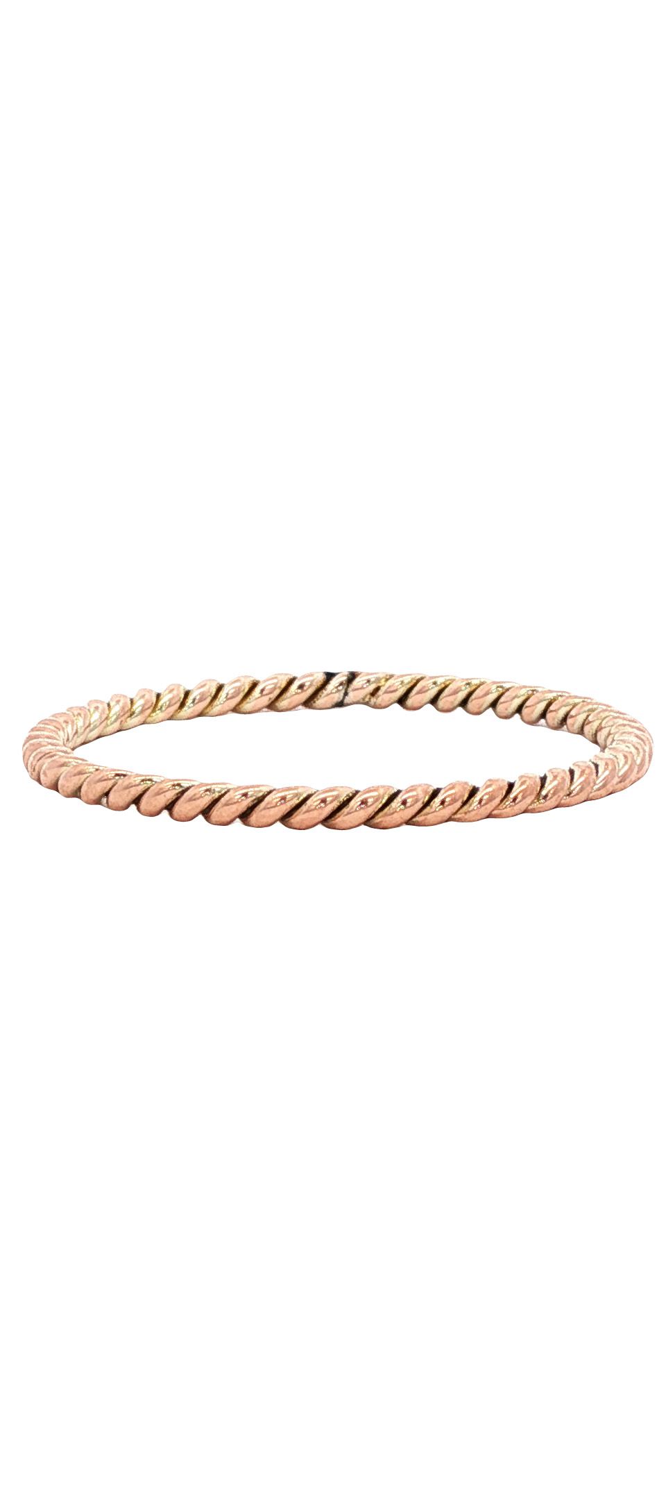 Vintage Rose Twisted 8K Gold Ring